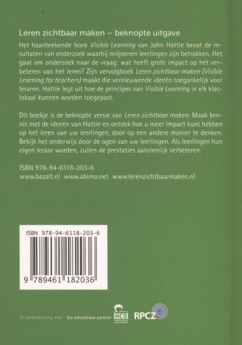 Leren zichtbaar maken