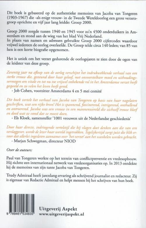Jacoba van Tongeren en de ontbrekende verzetshelden van Groep 2000