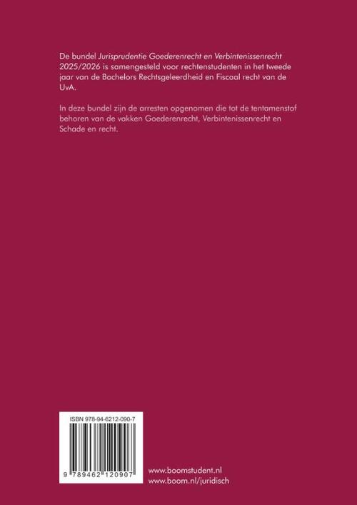 Jurisprudentie goederenrecht en verbintenissenrecht