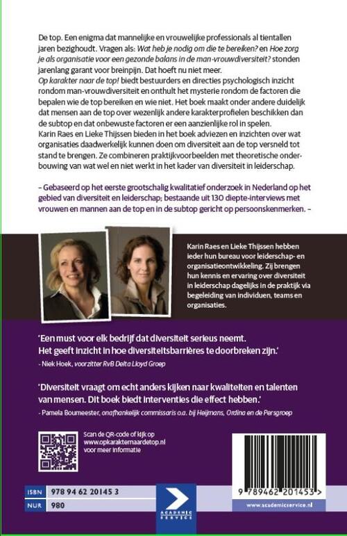 Op karakter naar de top!