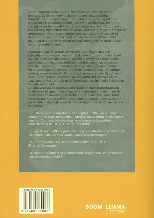 Toekomst van de sociale zekerheid