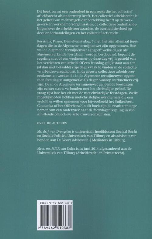 Verlof op niet christelijke feestdagen in collectieve arbeidsovereenkomsten