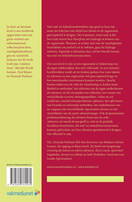 Adviseren als tweede beroep