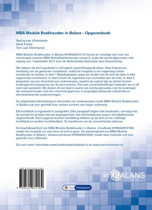 MBA Module Boekhouden in Balans