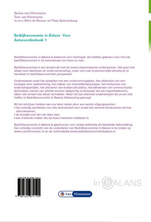Bedrijfseconomie in Balans