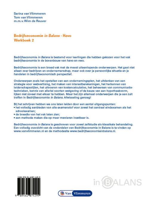 Bedrijfseconomie in Balans