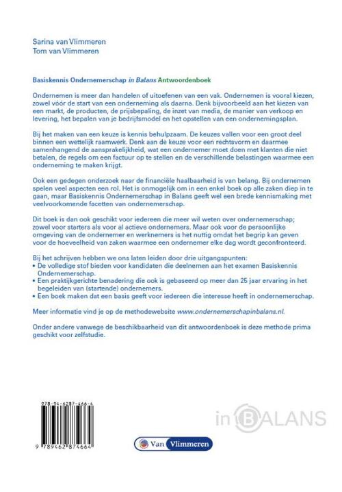 Basiskennis ondernemerschap in Balans