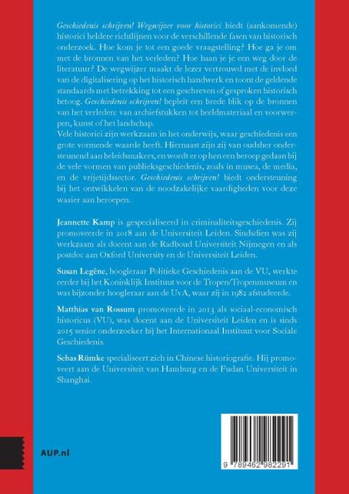 Geschiedenis schrijven!