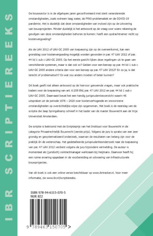 Kostenverhogend of onvoorzien: een groot verschil of is dát te overzien?