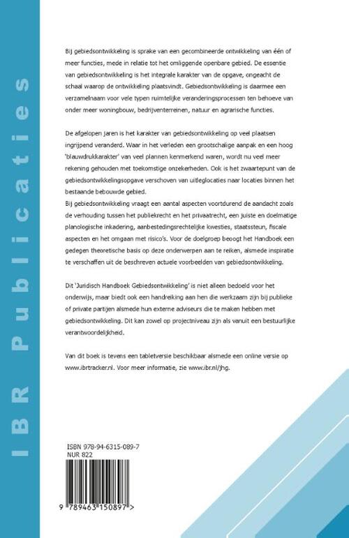 Juridisch handboek gebiedsontwikkeling