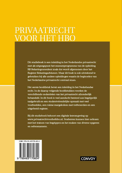 Privaatrecht voor het hbo