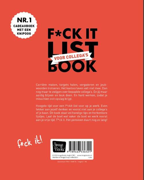 F*ck it list book voor collega’s