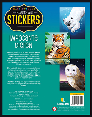 Kleuren met stickers Imposante dieren