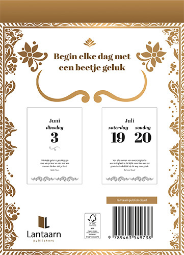 Scheurkalender 365 dagen geluk 2025