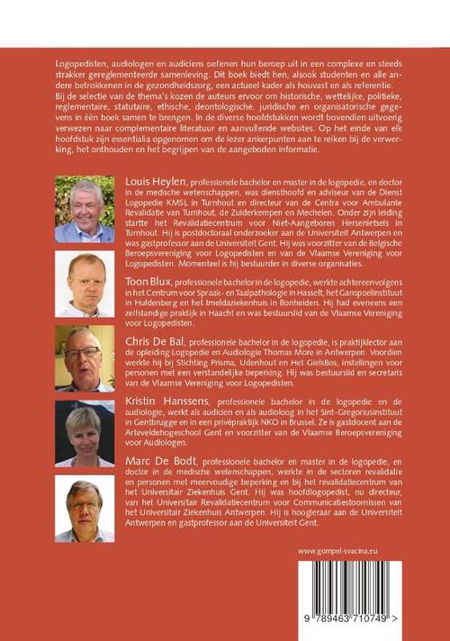 Gezondheidswetgeving, ethiek en deontologie voor logopedisten en audiologen