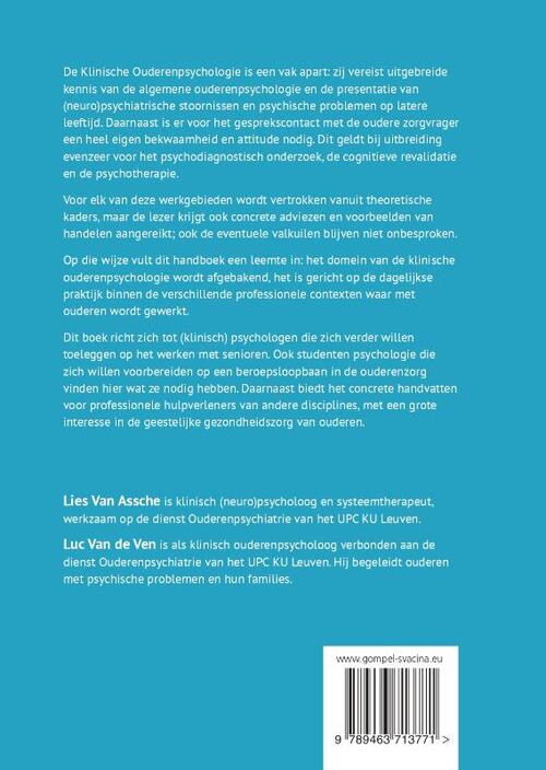 Handboek Klinische ouderenpsychologie