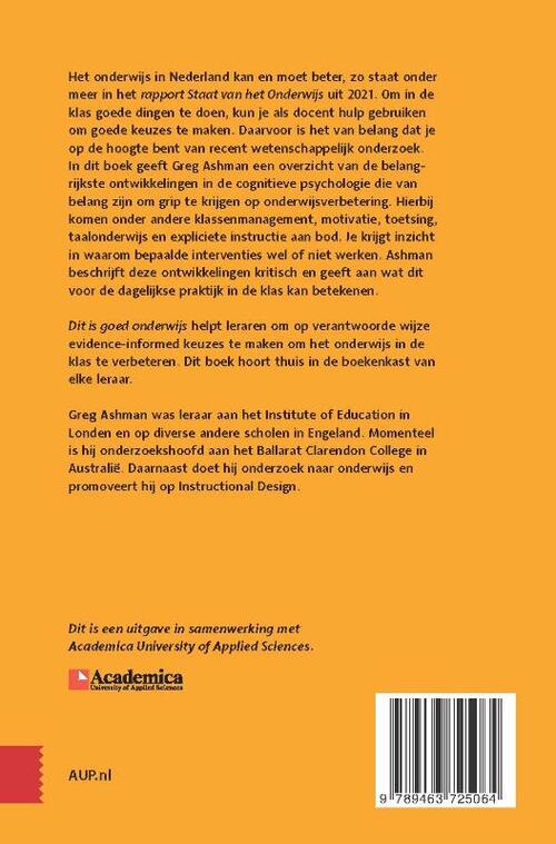 Dit is goed onderwijs