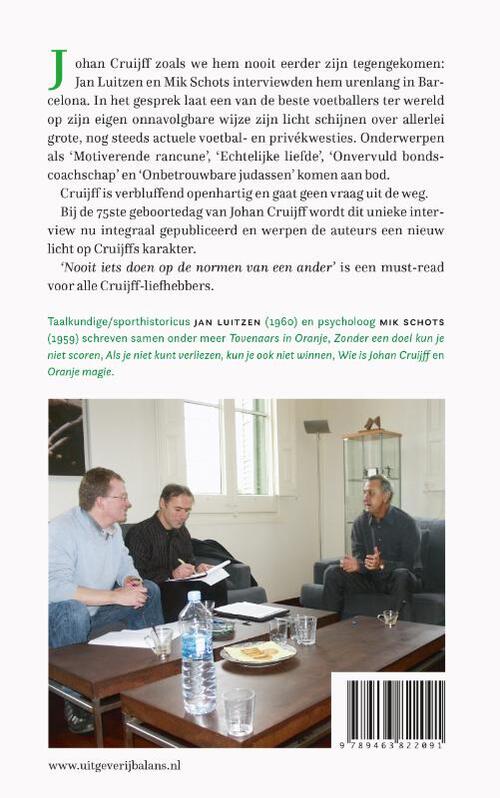 ‘Nooit iets doen op de normen van een ander’