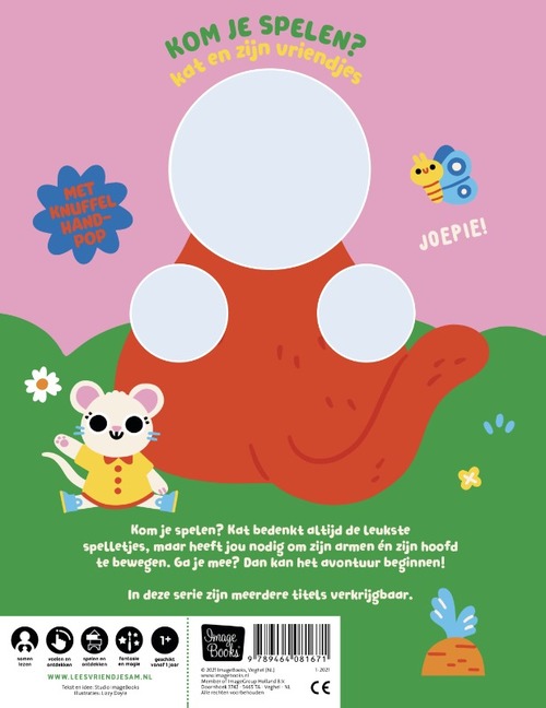 Handpopboek Kom je Spelen? - Kat