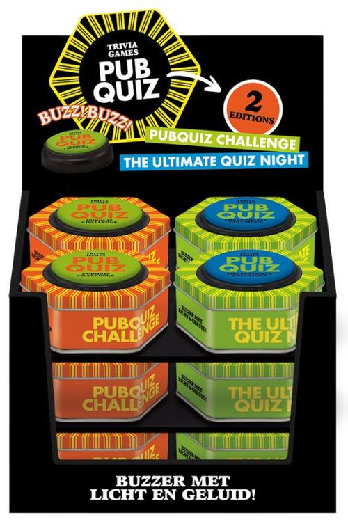 Display Pubquiz met buzzer 2 x 6 ex.