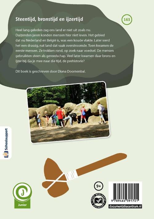 Steentijd, bronstijd en ijzertijd