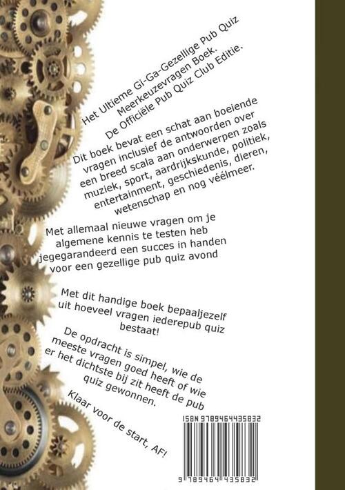 Het Ultieme Gi-Ga-Gezellige Pubquiz meerkeuzevragen boek