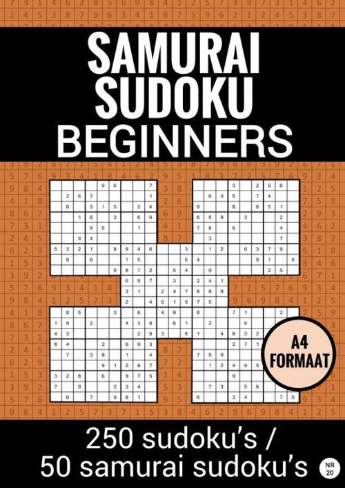 SAMURAI SUDOKU - Makkelijk - nr. 20 - Puzzelboek met 100 Makkelijke Puzzels voor Volwassenen en Ouderen