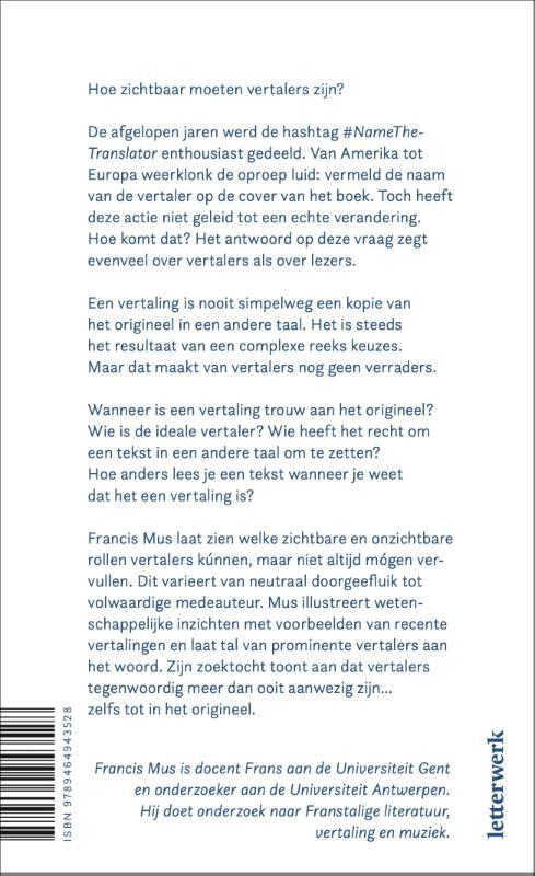 Wie is bang voor de vertaler?