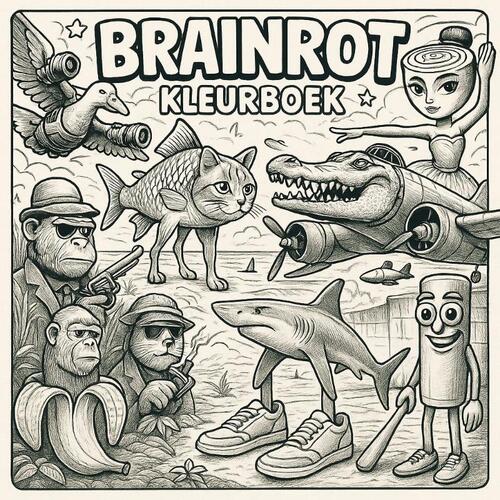 Brainrot kleurboek