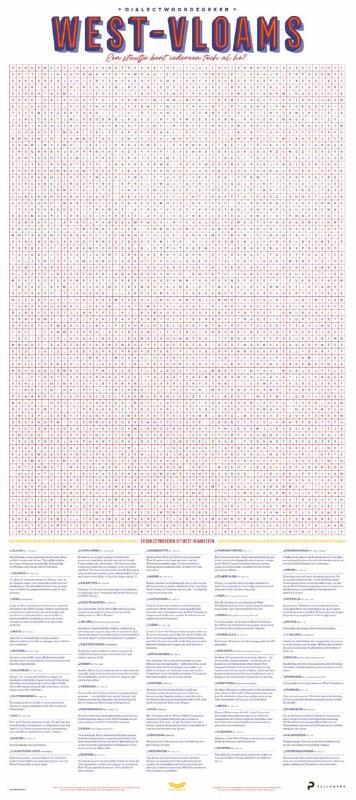 Dialectposter: WEST-VLAAMS