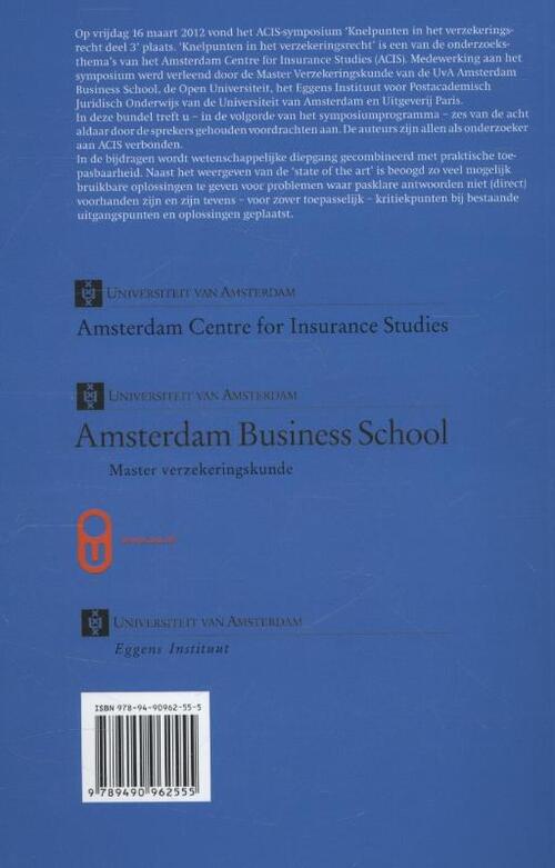 Knelpunten in het verzekeringsrecht
