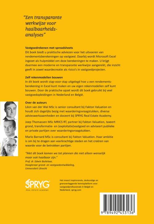 Vastgoedrekenen met Spreadsheets