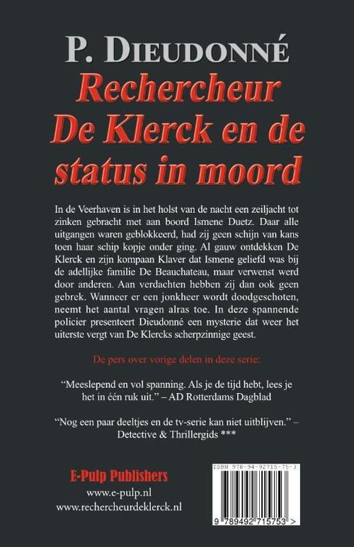 Rechercheur De Klerck en de status in moord