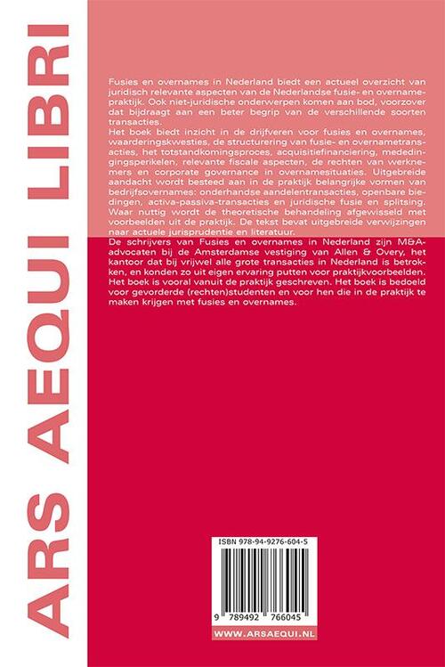 Fusie en overnames in Nederland