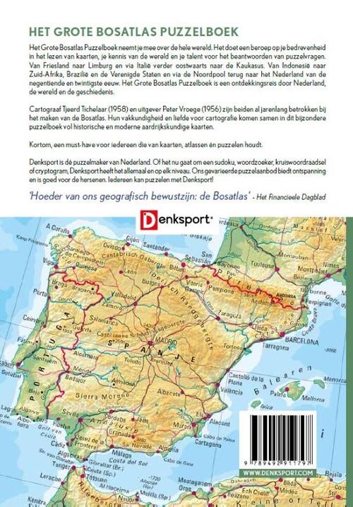 Denksport Het Grote Bosatlas Puzzelboek