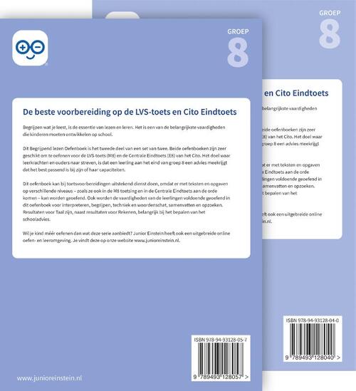 Begrijpend lezen Oefenboeken Set groep 8 M8/E8 Delen 1 en 2