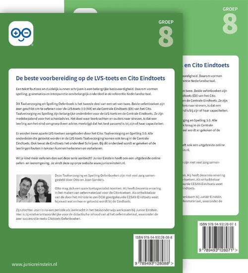 Taalverzorging en Spelling Cito Oefenboeken Set Deel 1 en 2