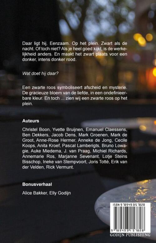 Een zwarte roos op het plein