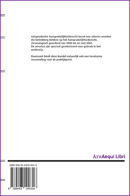 Jurisprudentie Aansprakelijkheidsrecht 2021