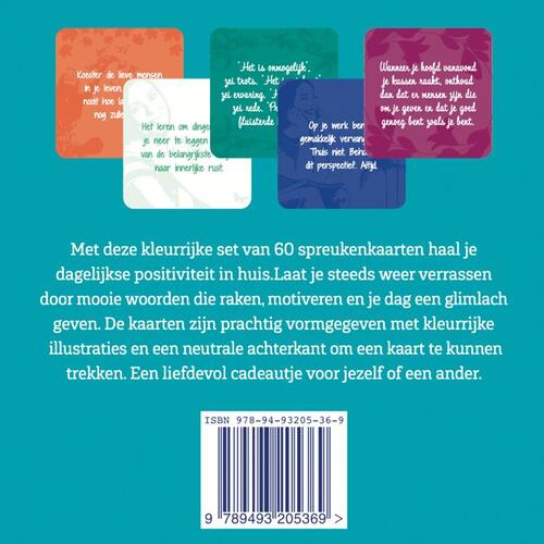 Positieve spreuken kaarten