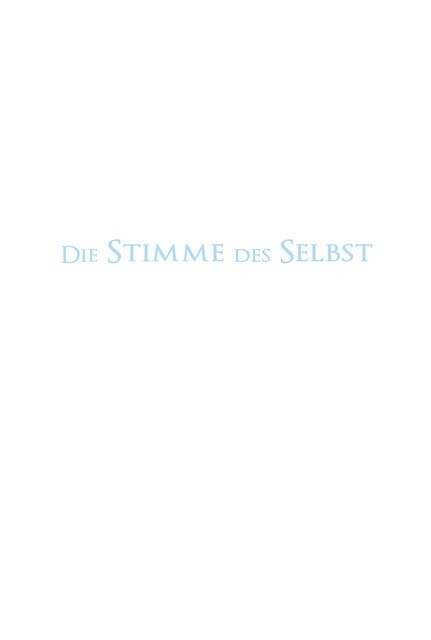 Die Stimme des Selbst