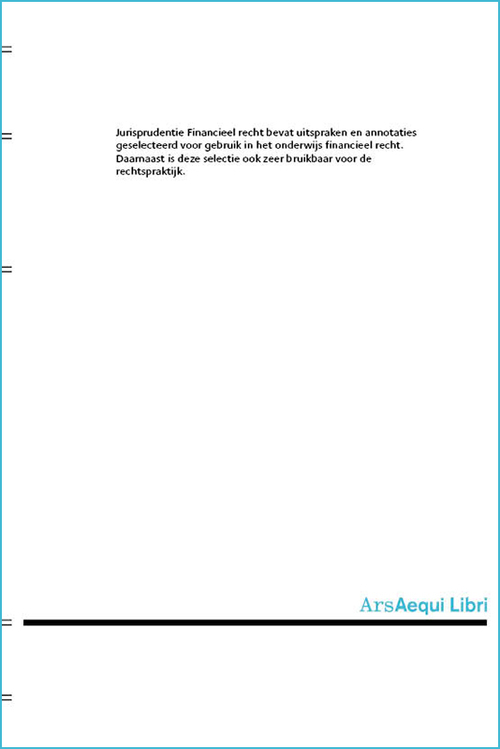 Jurisprudentie Financieel recht 1968-2024