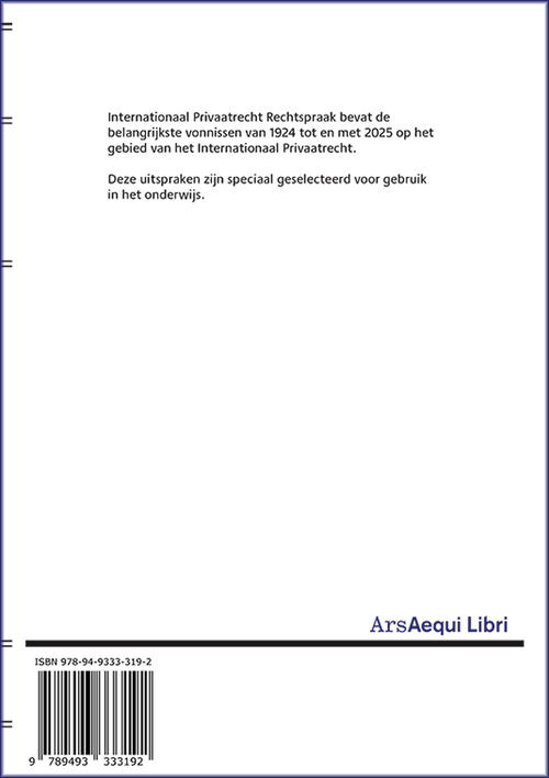 Jurisprudentie Internationaal Privaatrecht