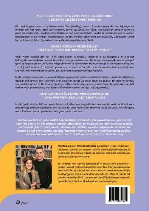 Van fonemisch bewustzijn naar beginnend leren lezen en spellen in 100 lessen