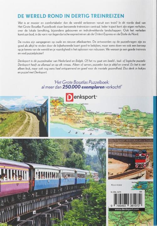 Denksport - Het Grote Bosatlas Puzzelboek - Treinreizen
