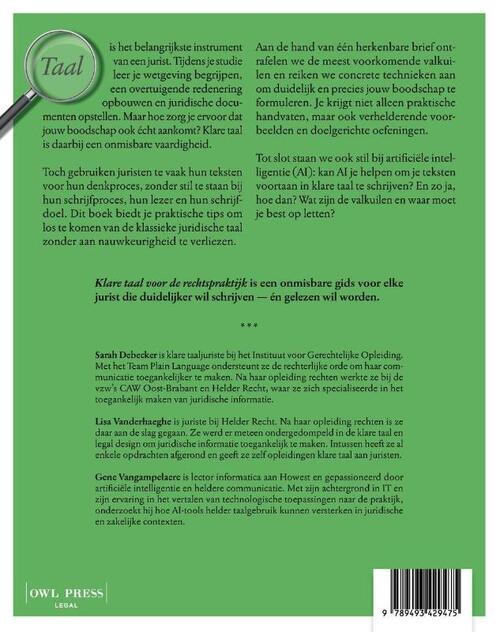 Klare taal voor de rechtspraktijk