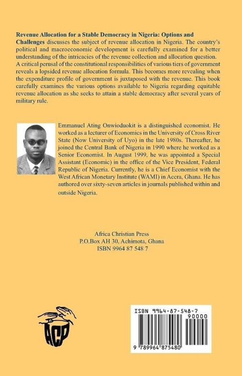 Revenue Allocation for a Stable Democrac