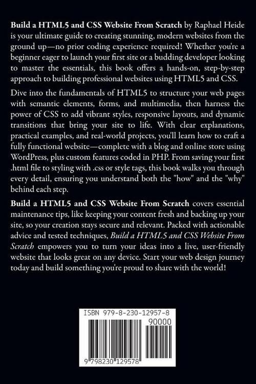 Build a HTML5 and CSS3 Website From Scratch