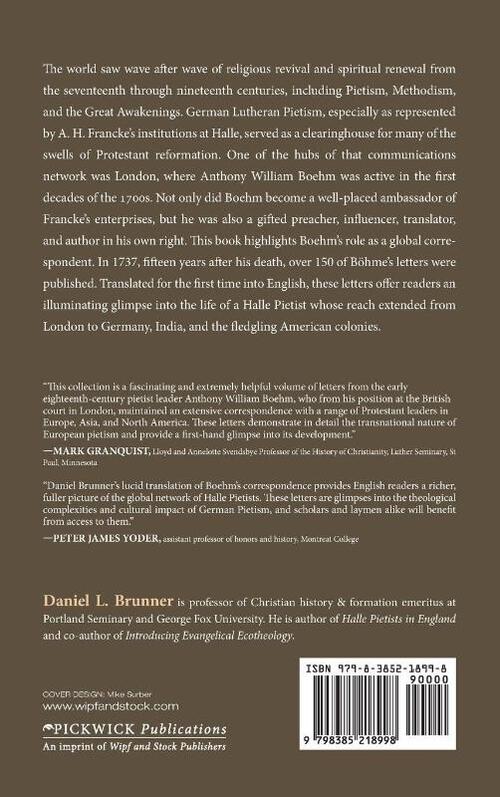 The London Correspondence of Anthony William Boehm