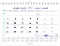 1-Maandskalender 2027 Brepols 43X31.5CM